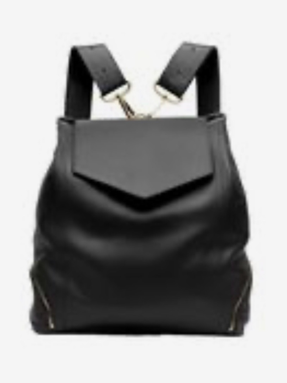 Black Holly and Tanager Leather Backpack Tote with Flap
